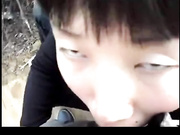 真實網爆！“你吃快點，我射了就沒人發現了”大白天，兩學生跑到山腰玩小路上野戰，露臉，清晰對白