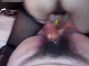 和黑丝情人玩走后门，痛得大喊