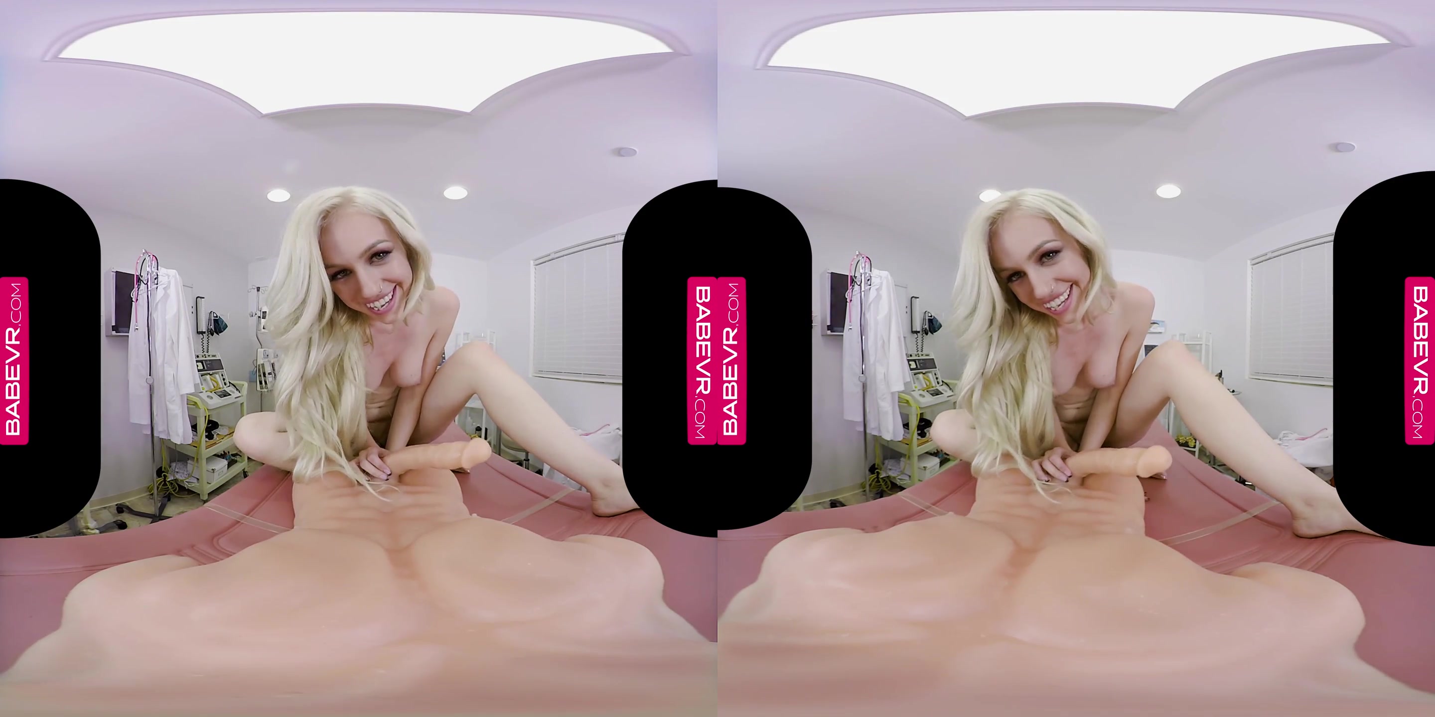 BaBeVR Blonde Doctor Lyra Law Takes Care Of Viagra Effect